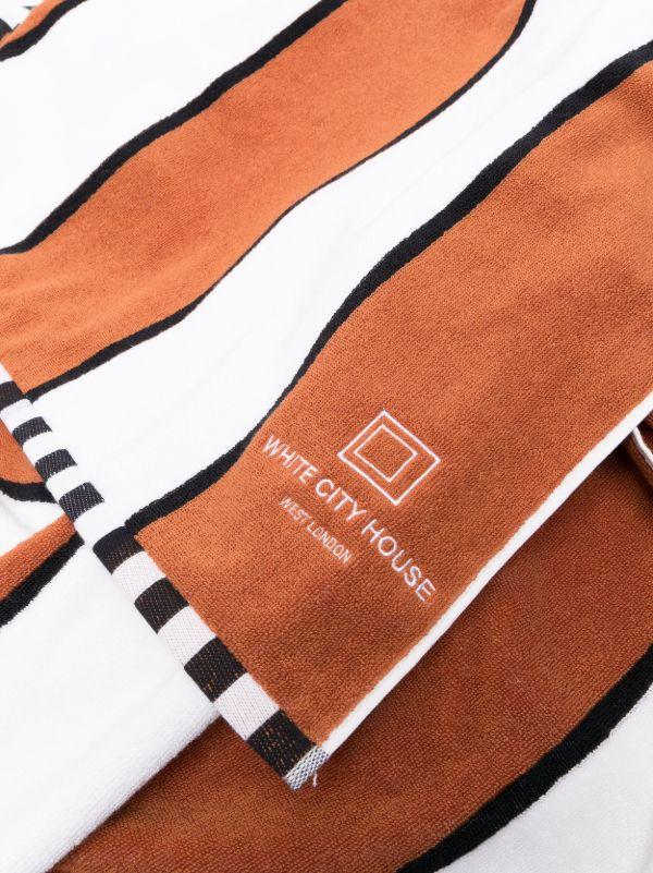 Browns Soho Home Orange White City House Pool Towel | Browns Towels