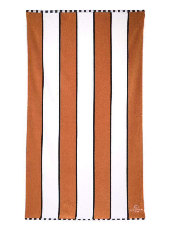 Browns Soho Home Orange White City House Pool Towel | Browns Towels