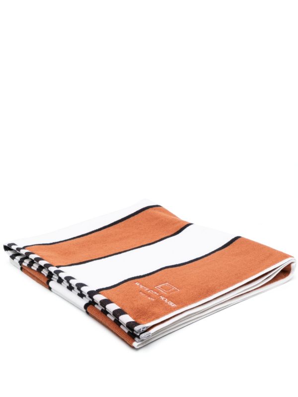 browns Soho Home orange White City House pool towel | Browns Towels