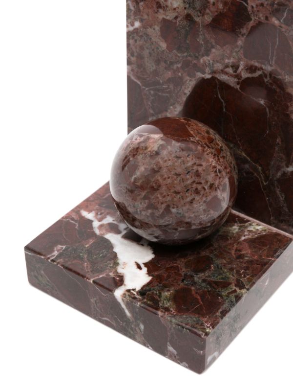 Browns Soho Home Red Prato Marble Bookends | Browns Decorative Objects