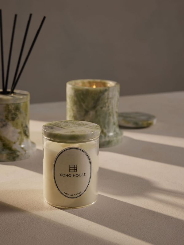 Browns Soho Home Sicilian Thyme Marble Candle 250g | Browns Candles