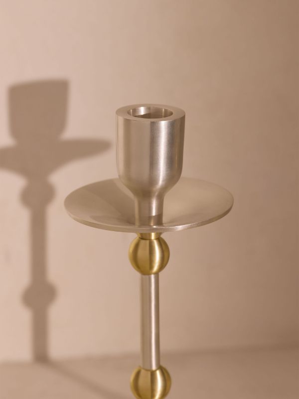 Browns Soho Home Silver Cilia Candlesticks (Set Of Two) | Browns Candle Holders