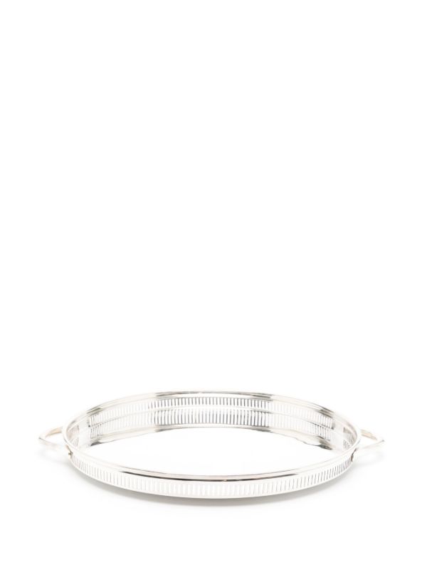 Browns Soho Home Silver-tone Rochester Stainless-steel Tray Plate (41cm) | Browns Decorative Trays & Plates
