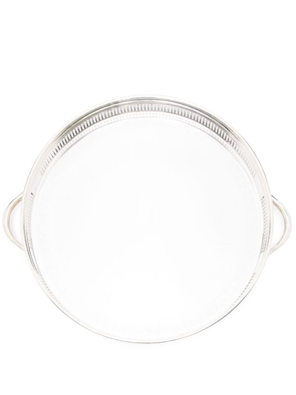 browns Soho Home silver-tone Rochester stainless-steel tray plate (41cm) | Browns Decorative Trays & Plates