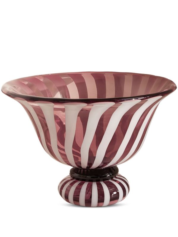browns Soho Home striped glass vase | Browns Decorative Trays & Plates