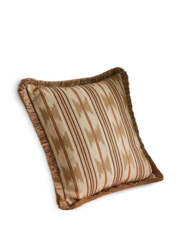 Browns Soho Home Watkins Striped Fringed Cushion | Browns Cushions