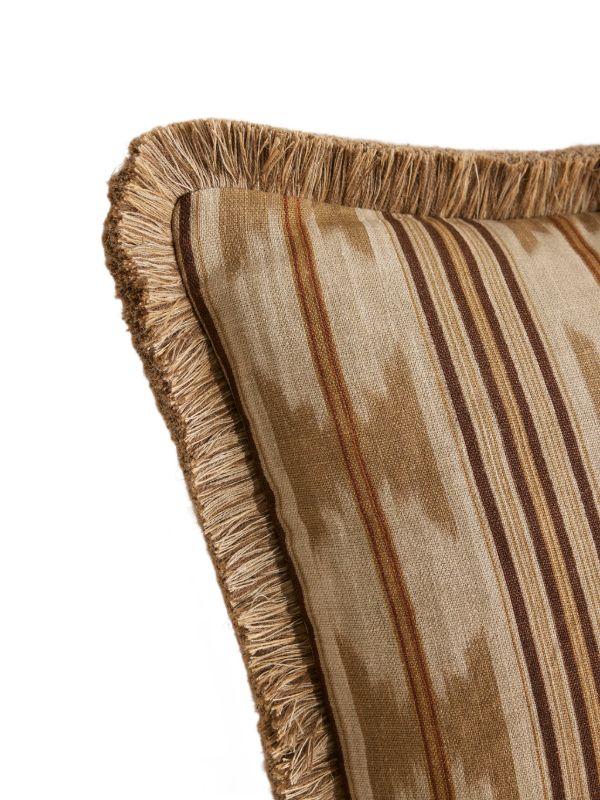Browns Soho Home Watkins Striped Fringed Cushion | Browns Cushions