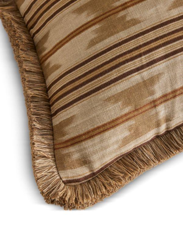 Browns Soho Home Watkins Striped Fringed Cushion | Browns Cushions