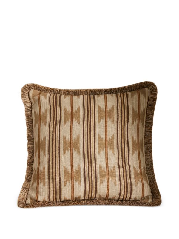 browns Soho Home Watkins striped fringed cushion | Browns Cushions
