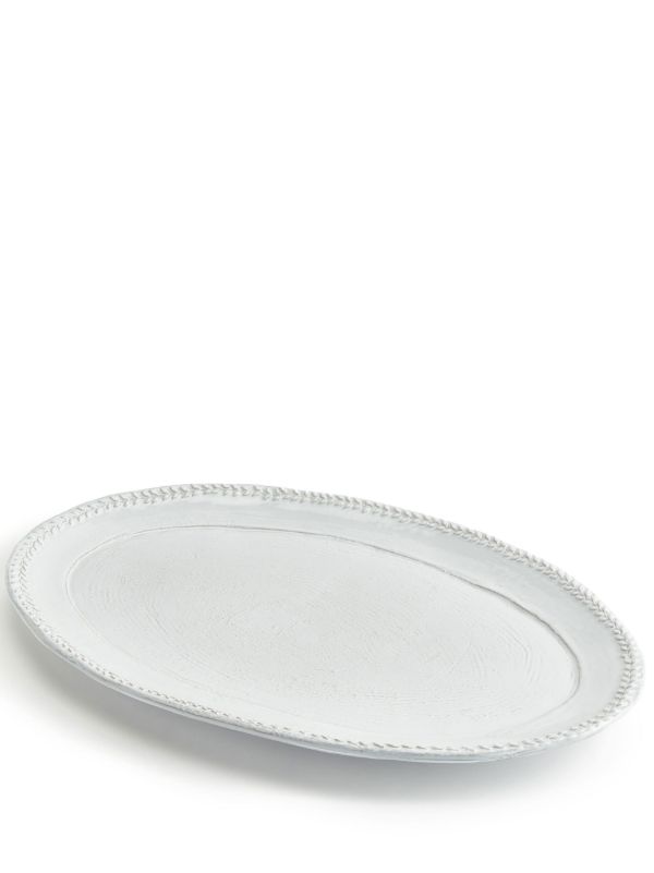 browns Soho Home white Hillcrest stoneware platter | Browns Plates & Bowls
