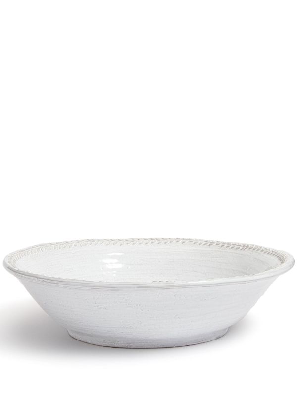 browns Soho Home white Hillcrest stoneware serving bowl | Browns Plates & Bowls