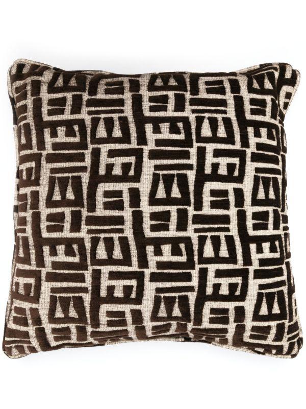 browns Soho Home X Pierre Frey Brown Tsomba Abstract-Jacquard Cushion | Browns Cushions