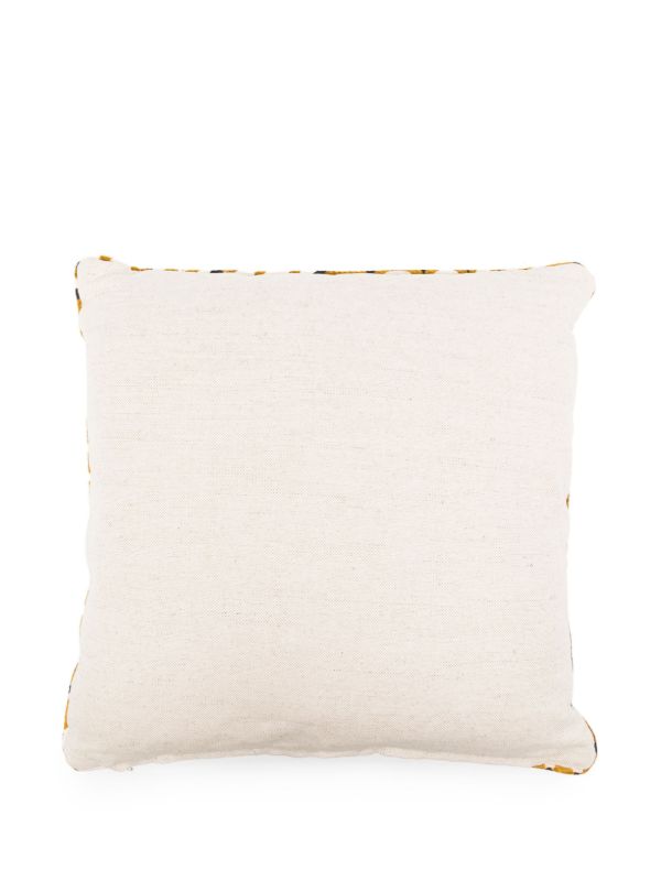 Browns Soho Home X Pierre Frey Yellow Les Ecailles Cushion | Browns Cushions