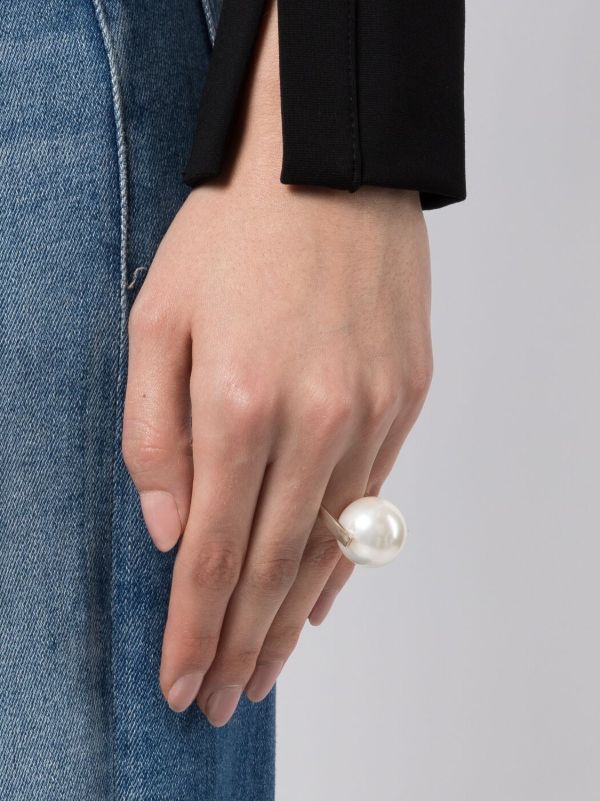 Browns Soludos Stern Pearl-embellished Ring | Browns Rings