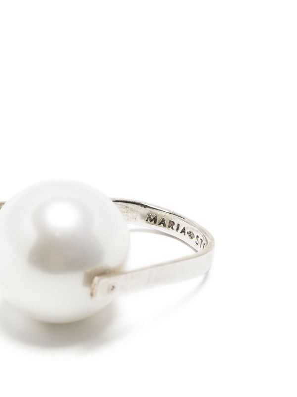 Browns Soludos Stern Pearl-embellished Ring | Browns Rings