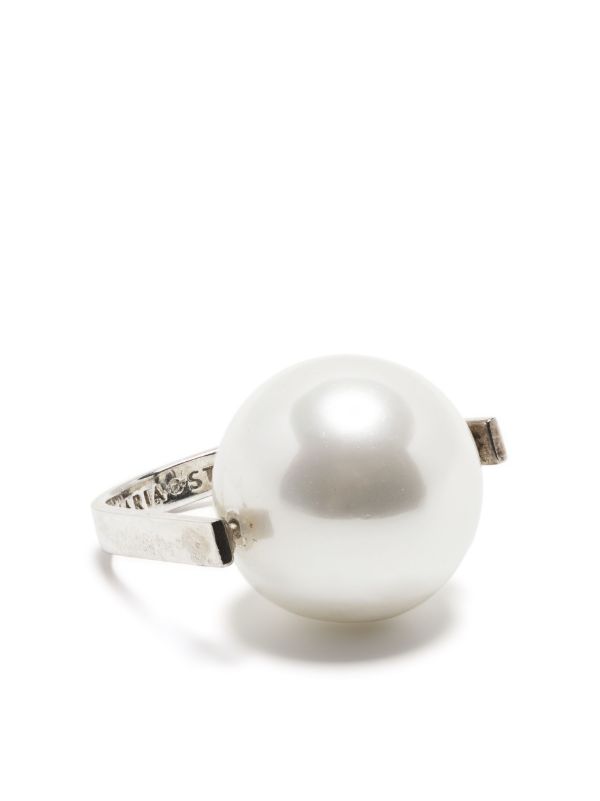 browns Soludos Stern pearl-embellished ring | Browns Rings