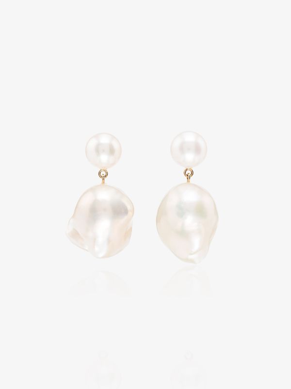 browns Sophie Bille Brahe 14K Gold Venus Pearl Drop Earrings | Browns Earrings