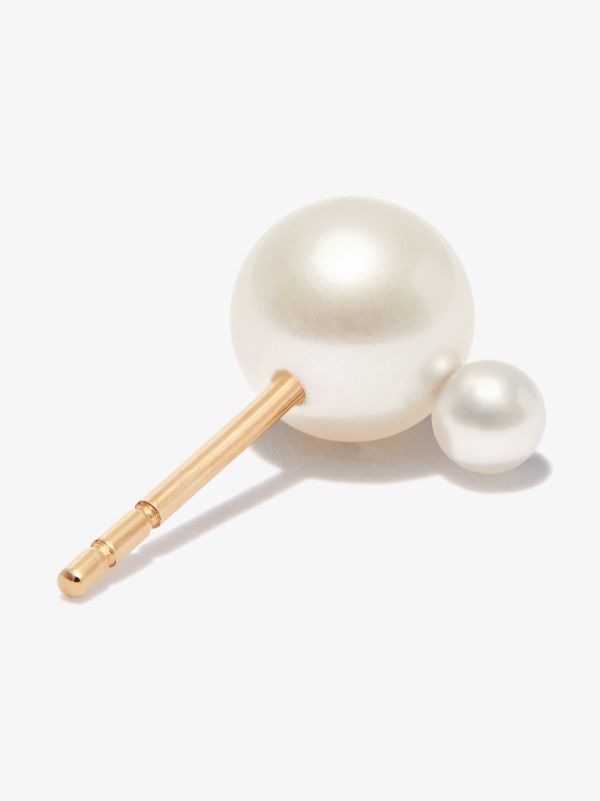 Browns Sophie Bille Brahe 14K Yellow Gold Babylon Deux Pearl Earring | Browns Fine Earrings