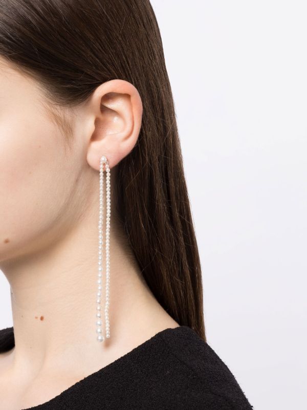 Browns Sophie Bille Brahe 14K Yellow Gold Promenade De Perles Pearl Earrings | Browns Fine Earrings