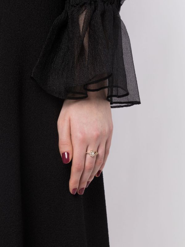 Browns Sophie Bille Brahe 18K Yellow Gold Celestine Fleur Diamond Ring | Browns Fine Rings
