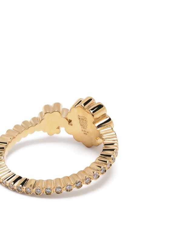 Browns Sophie Bille Brahe 18K Yellow Gold Celestine Fleur Diamond Ring | Browns Fine Rings