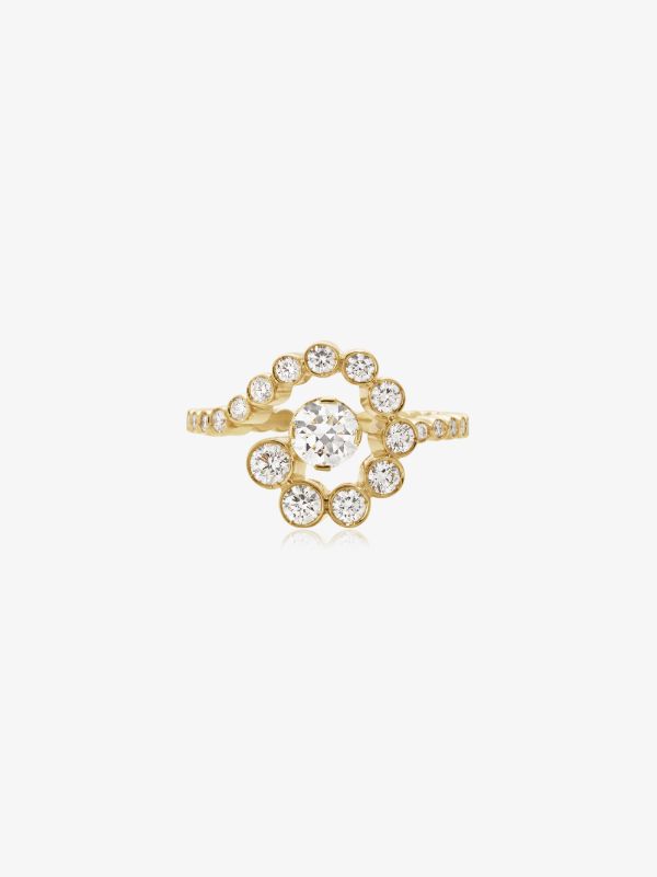 browns Sophie Bille Brahe 18K yellow gold Escargot de Diamant diamond ring | Browns Fine Rings