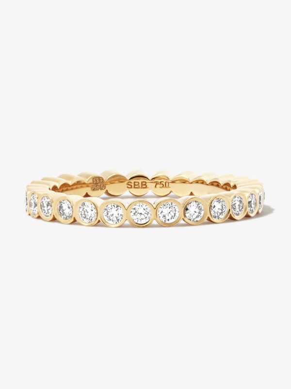 Browns Sophie Bille Brahe 18K Yellow Gold Mon Cher Croissant Diamond Ring | Browns Rings