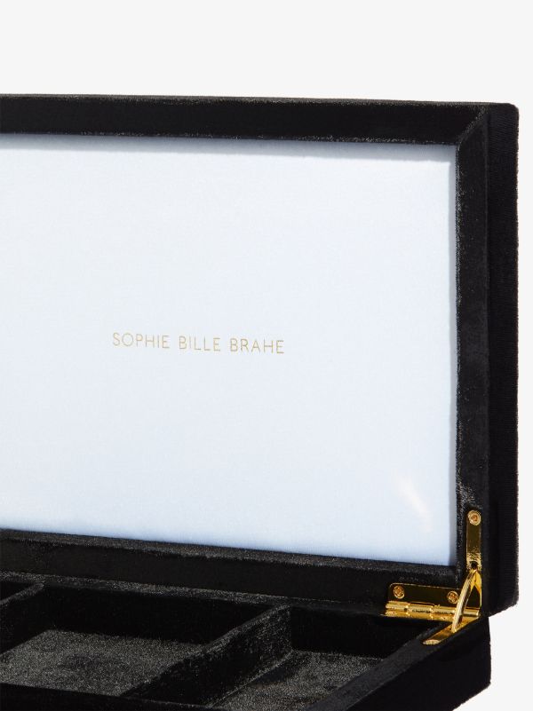 Browns Sophie Bille Brahe Black Trésor Deux Velvet Jewellery Box | Browns Trinket Boxes