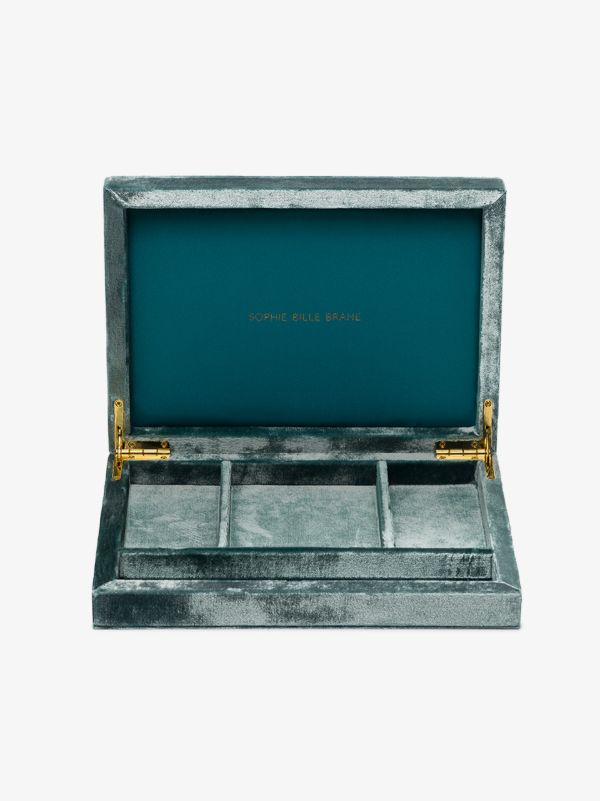Browns Sophie Bille Brahe Green Velvet Jewellery Box | Browns Travel Accessories