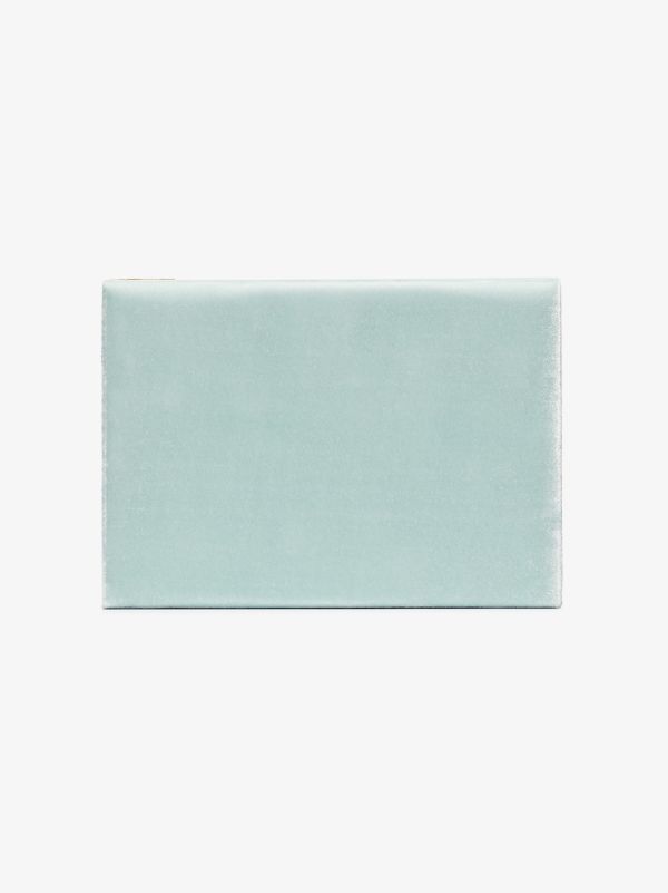 browns Sophie Bille Brahe light blue velvet jewellery box | Browns Travel Accessories