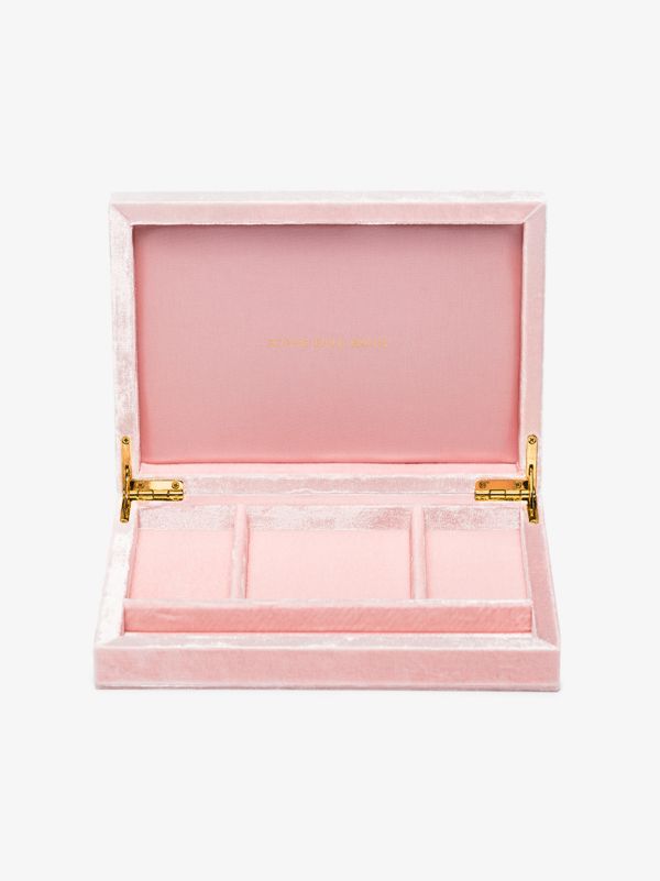 Browns Sophie Bille Brahe Pink Velvet Jewellery Box | Browns Travel Accessories