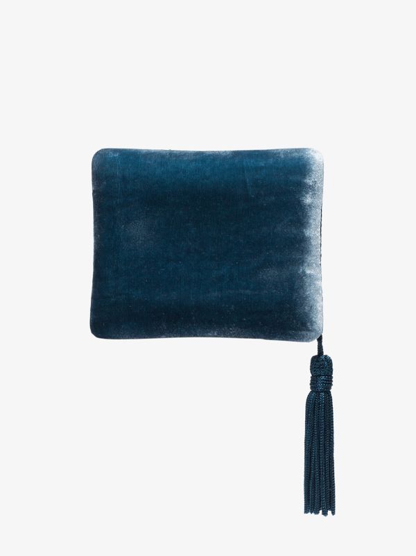 browns Sophie Bille Brahe tassel-trimmed velvet jewellery case | Browns Travel Accessories