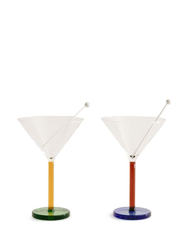 browns Sophie Lou Jacobsen Piano cocktail glasses (set of two) | Browns Glassware