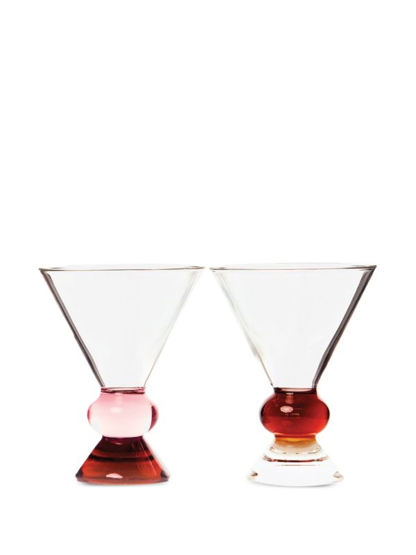 Browns Sophie Lou Jacobsen Totem Glasses (set Of Two) | Browns Glassware