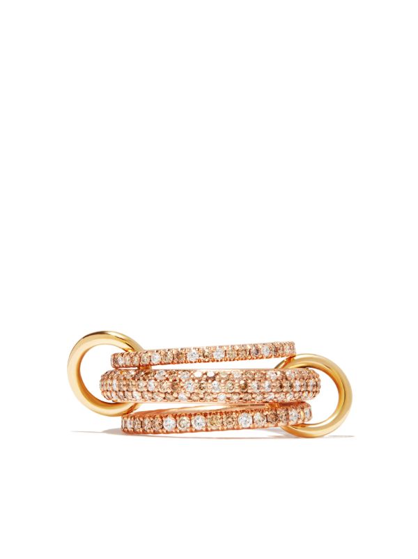 Browns Spinelli Kilcollin 18K Rose Gold Nova Diamond Ring | Browns Fine Rings