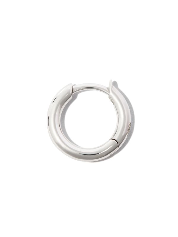 Browns Spinelli Kilcollin 18K White Gold Micro Single Hoop Earring | Browns Earrings