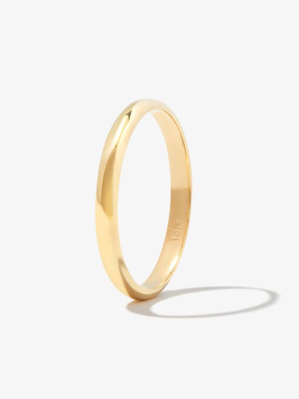 Browns Spinelli Kilcollin 18K Yellow Gold Half Round Ring | Browns Rings
