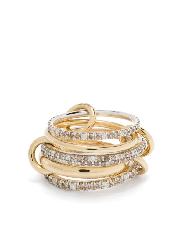 browns Spinelli Kilcollin 18K yellow gold Leo diamond ring | Browns Fine Rings
