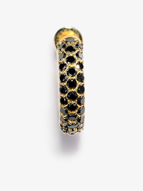 Browns Spinelli Kilcollin 18K Yellow Gold Macro Diamond Single Hoop Earring | Browns Earrings