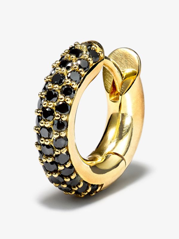 browns Spinelli Kilcollin 18K yellow gold Macro diamond single hoop earring | Browns Earrings