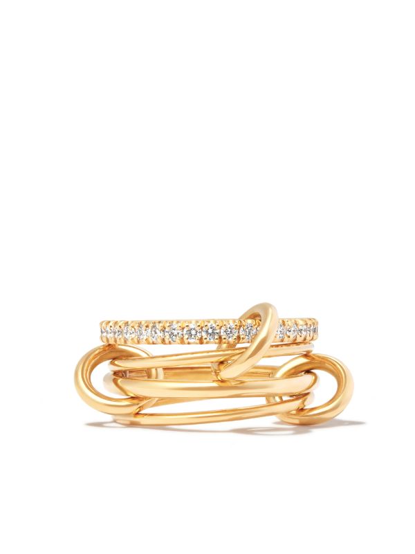 Browns Spinelli Kilcollin 18K Yellow Gold Pisces Diamond Ring | Browns Fine Rings