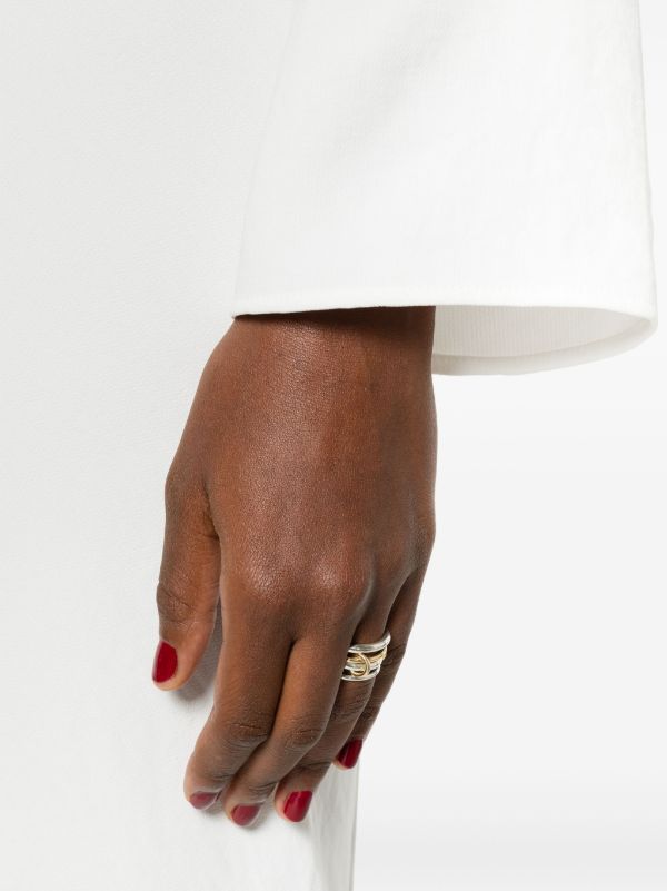 Browns Spinelli Kilcollin 18kt Yellow Gold And Sterling Silver Hyacinth Rings | Browns Fine Rings