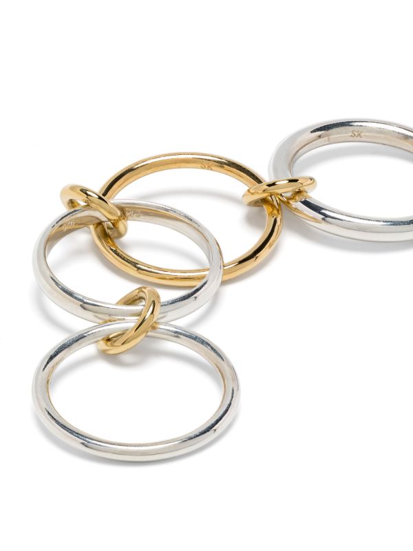 Browns Spinelli Kilcollin 18kt Yellow Gold And Sterling Silver Hyacinth Rings | Browns Fine Rings
