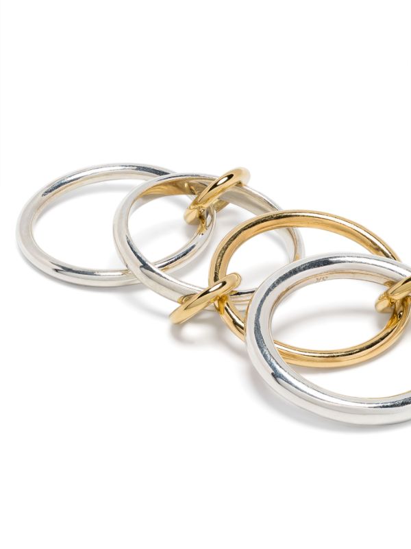 Browns Spinelli Kilcollin 18kt Yellow Gold And Sterling Silver Hyacinth Rings | Browns Fine Rings
