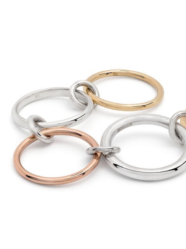 Browns Spinelli Kilcollin 18kt Yellow Gold And Sterling Silver Mila Mx Ring | Browns Fine Rings