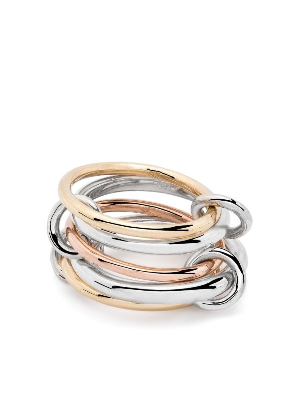 browns Spinelli Kilcollin 18kt Yellow Gold And Sterling Silver Mila Mx Ring | Browns Fine Rings