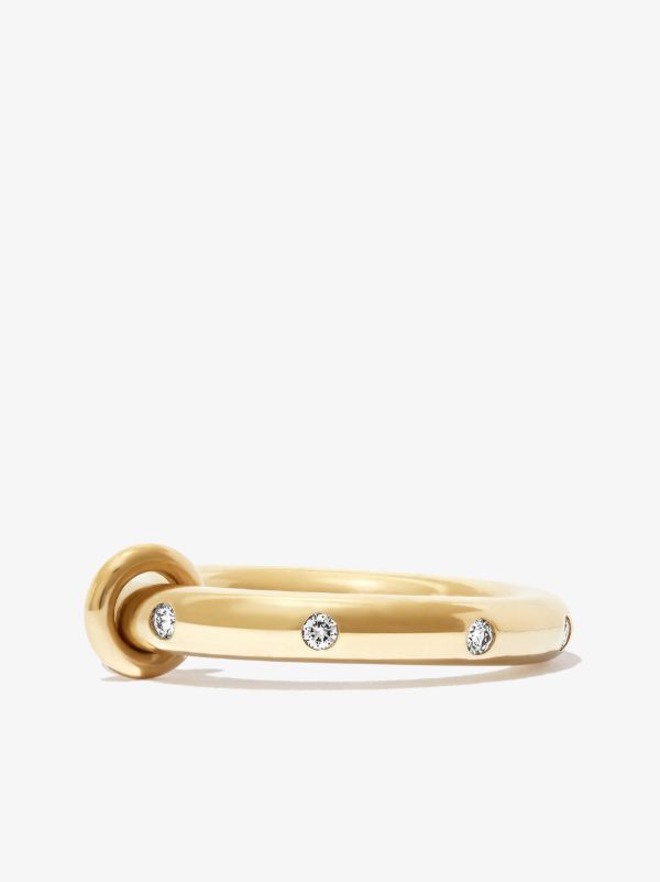 Browns Spinelli Kilcollin 18kt Yellow Gold Ovio Diamond Ring | Browns Rings