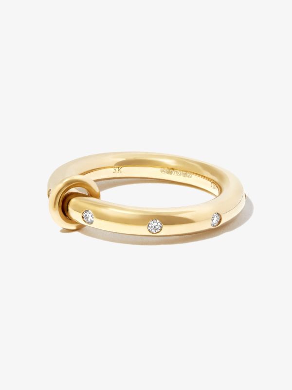 browns Spinelli Kilcollin 18kt yellow gold Ovio diamond ring | Browns Rings