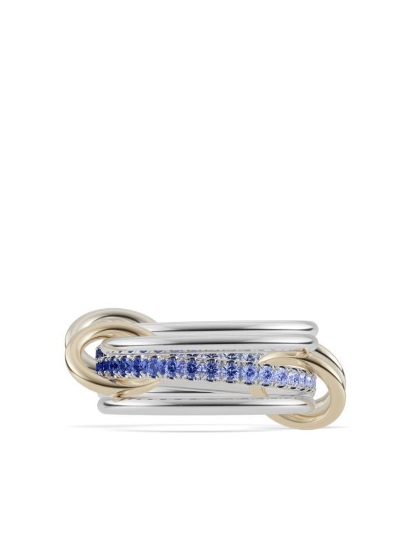 browns Spinelli Kilcollin 18kt yellow gold Tigris sapphire ring | Browns Fine Rings