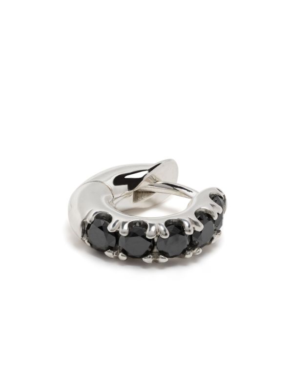 Browns Spinelli Kilcollin Sterling Silver Diamond Mini Single Hoop Earring | Browns Earrings